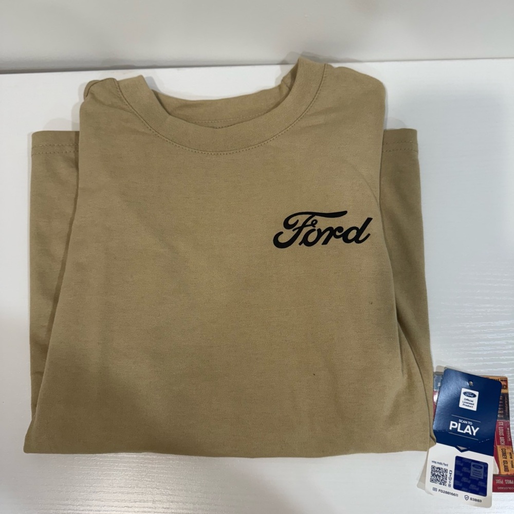 Ford Beige Crewneck Tee | Roadtrip